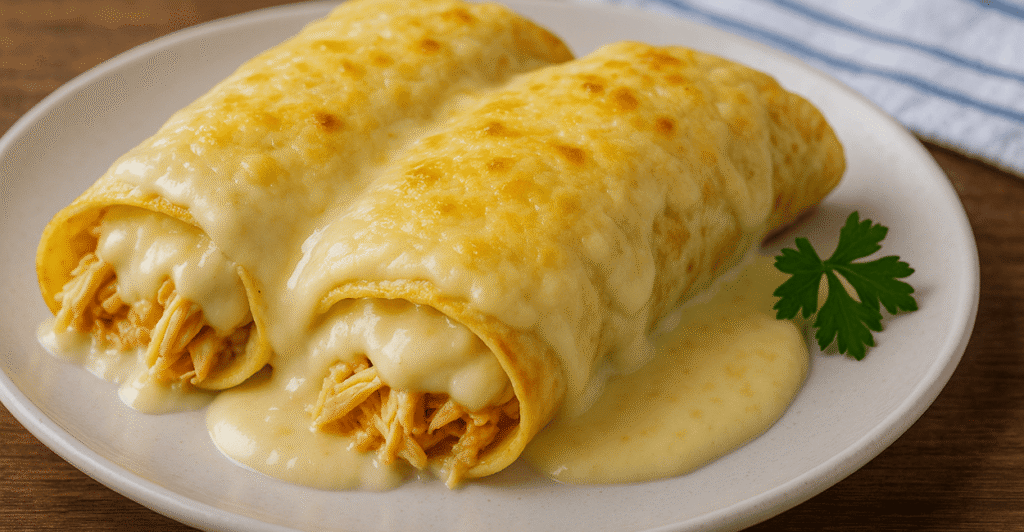 Panquequinha de frango e requeijão
